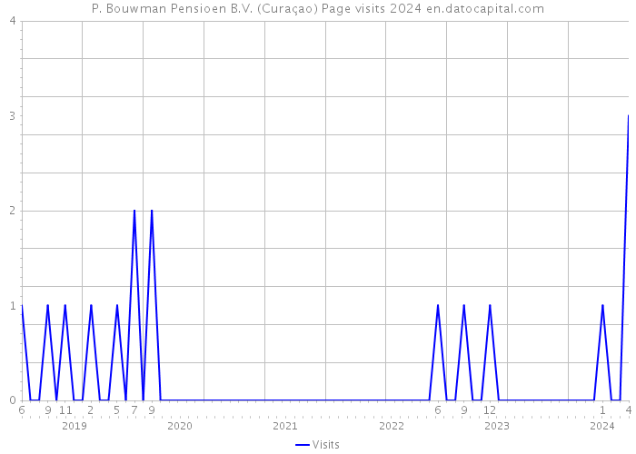 P. Bouwman Pensioen B.V. (Curaçao) Page visits 2024 