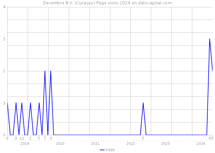 Decembre B.V. (Curaçao) Page visits 2024 