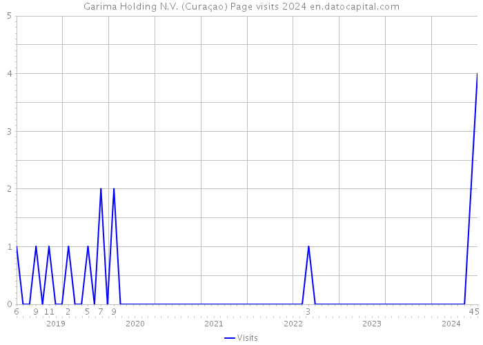 Garima Holding N.V. (Curaçao) Page visits 2024 