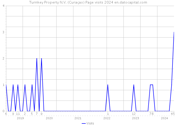 Turnkey Property N.V. (Curaçao) Page visits 2024 