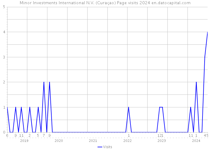 Minor Investments International N.V. (Curaçao) Page visits 2024 