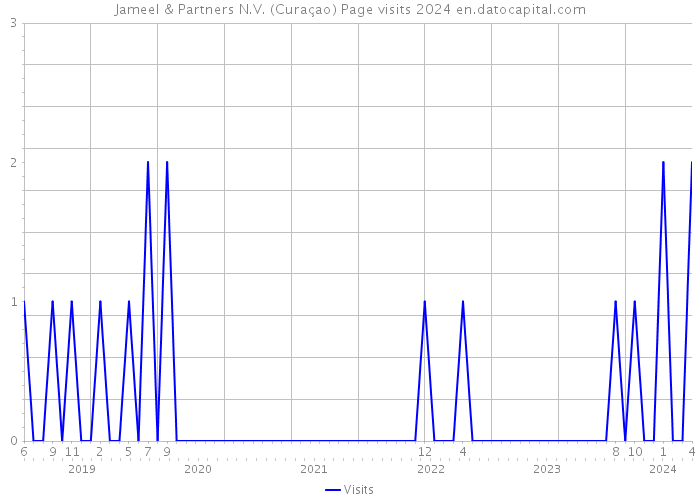Jameel & Partners N.V. (Curaçao) Page visits 2024 