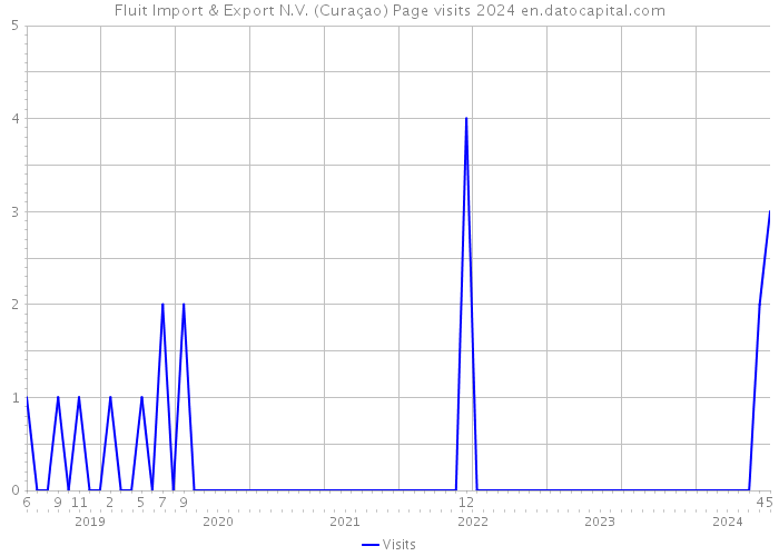 Fluit Import & Export N.V. (Curaçao) Page visits 2024 