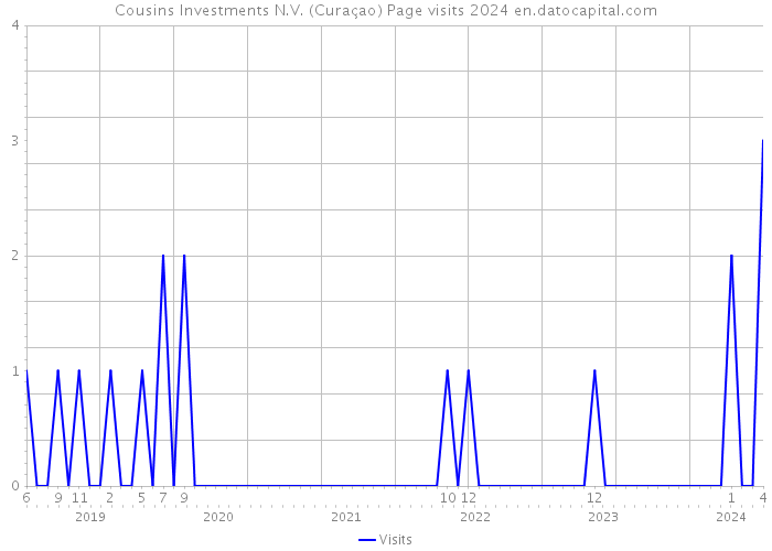 Cousins Investments N.V. (Curaçao) Page visits 2024 