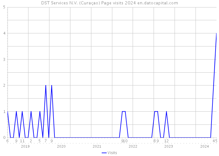 DST Services N.V. (Curaçao) Page visits 2024 