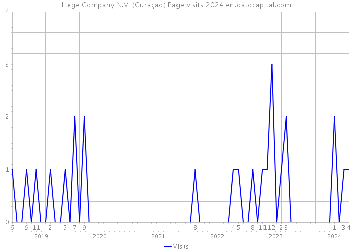 Liege Company N.V. (Curaçao) Page visits 2024 