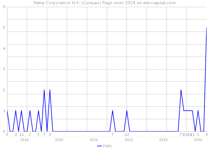 Hatta Corporation N.V. (Curaçao) Page visits 2024 