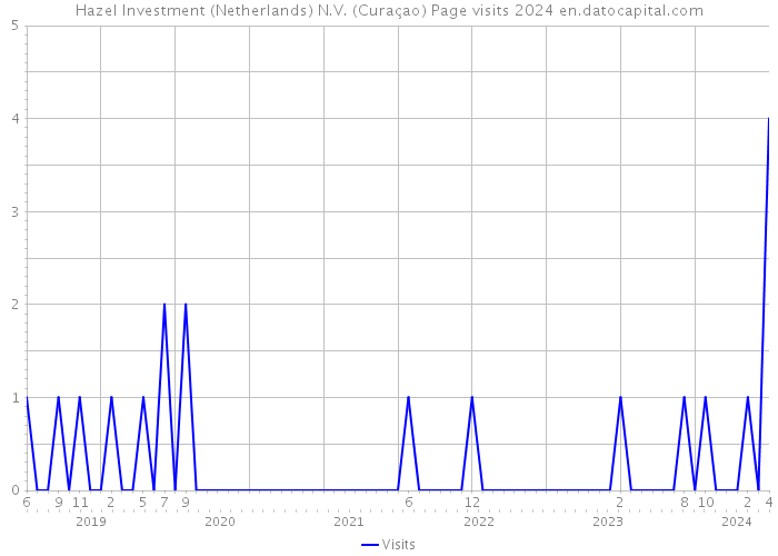 Hazel Investment (Netherlands) N.V. (Curaçao) Page visits 2024 