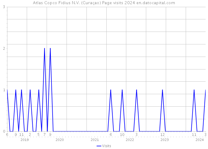 Atlas Copco Fidius N.V. (Curaçao) Page visits 2024 