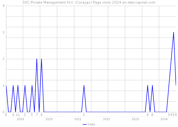 DSC Private Management N.V. (Curaçao) Page visits 2024 