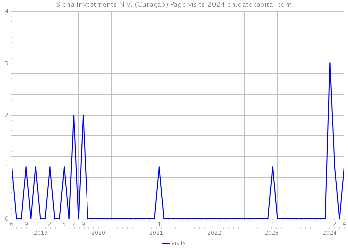 Siena Investments N.V. (Curaçao) Page visits 2024 