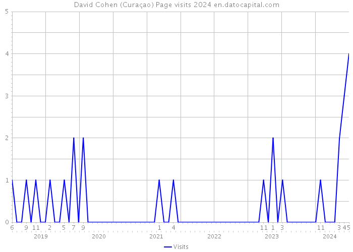 David Cohen (Curaçao) Page visits 2024 