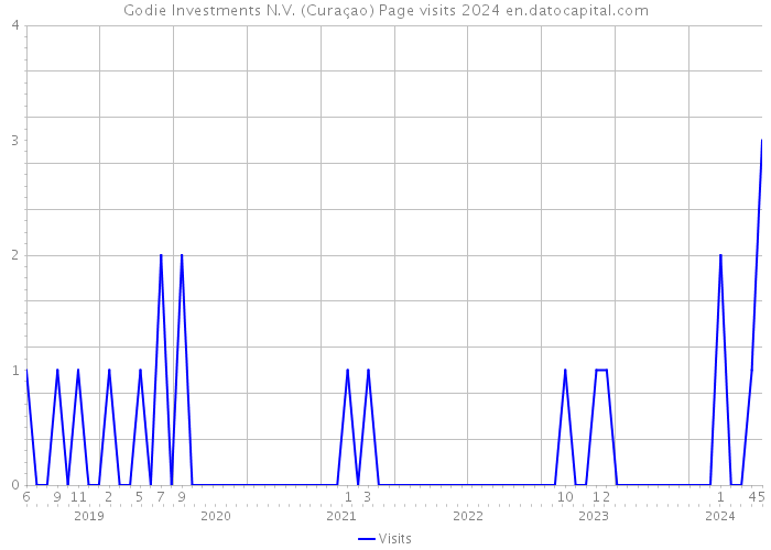 Godie Investments N.V. (Curaçao) Page visits 2024 