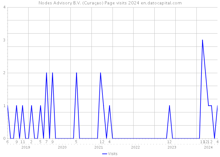 Nodes Advisory B.V. (Curaçao) Page visits 2024 