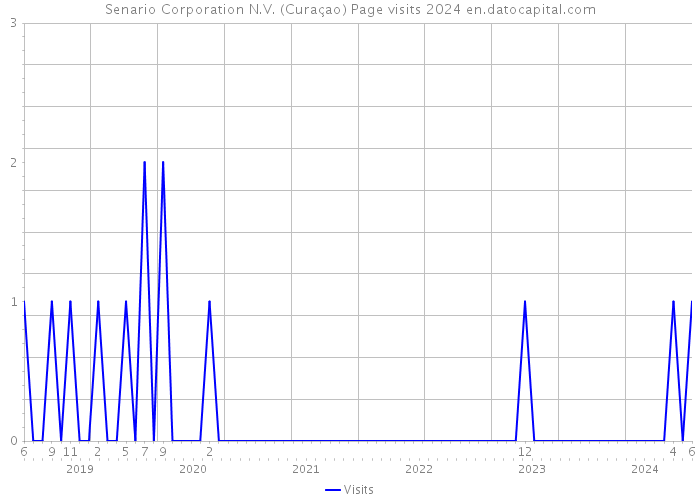 Senario Corporation N.V. (Curaçao) Page visits 2024 