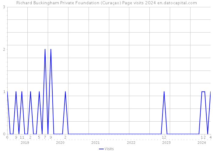Richard Buckingham Private Foundation (Curaçao) Page visits 2024 