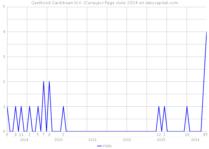 Geelhoed Caribbean N.V. (Curaçao) Page visits 2024 