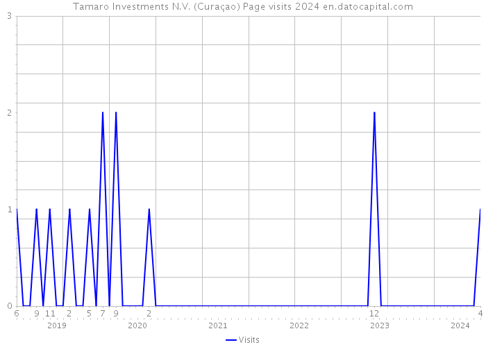 Tamaro Investments N.V. (Curaçao) Page visits 2024 