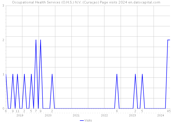 Occupational Health Services (O.H.S.) N.V. (Curaçao) Page visits 2024 
