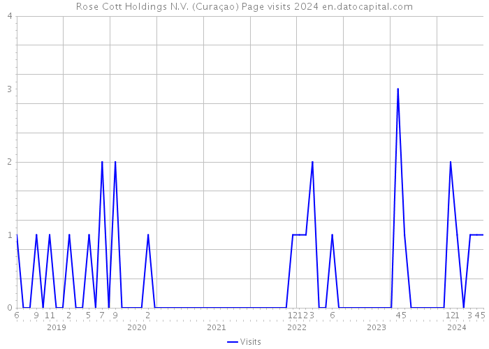 Rose Cott Holdings N.V. (Curaçao) Page visits 2024 