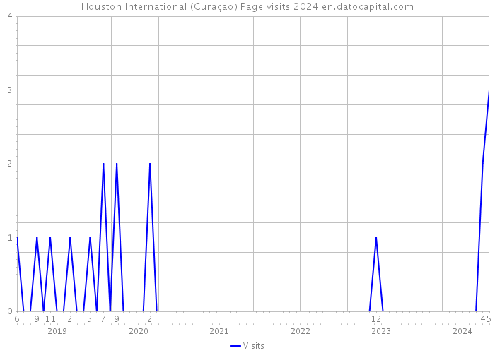 Houston International (Curaçao) Page visits 2024 