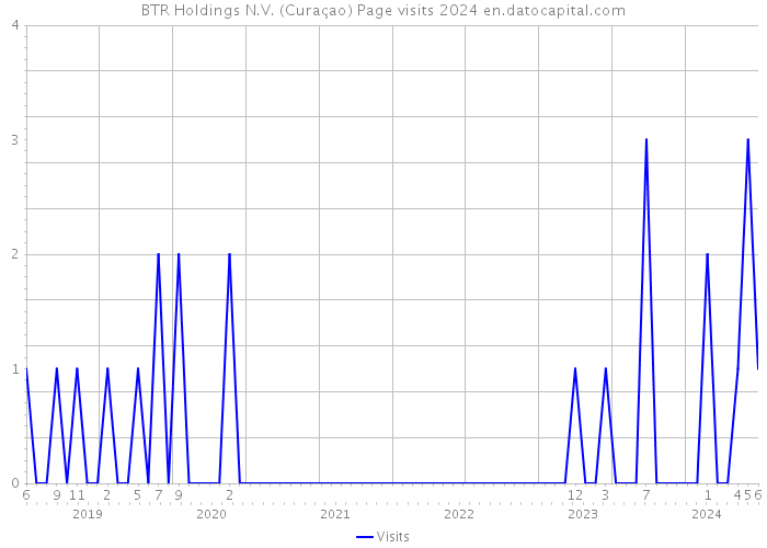BTR Holdings N.V. (Curaçao) Page visits 2024 
