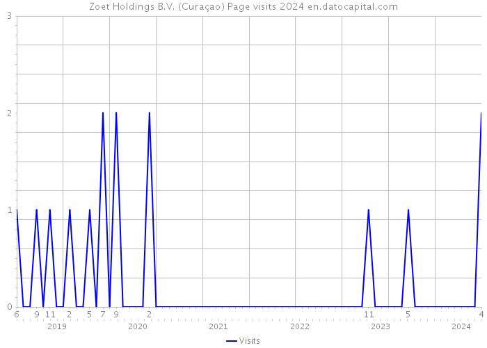 Zoet Holdings B.V. (Curaçao) Page visits 2024 