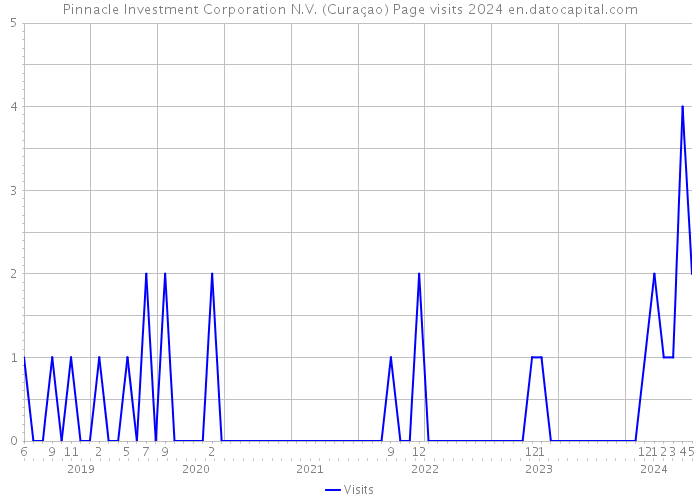 Pinnacle Investment Corporation N.V. (Curaçao) Page visits 2024 