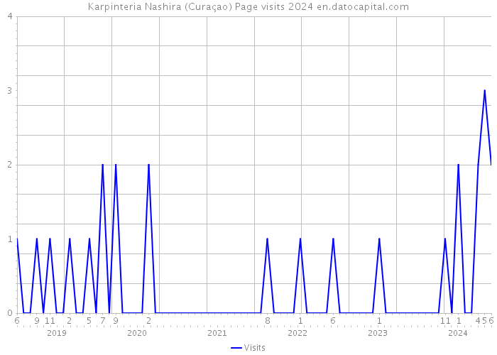Karpinteria Nashira (Curaçao) Page visits 2024 