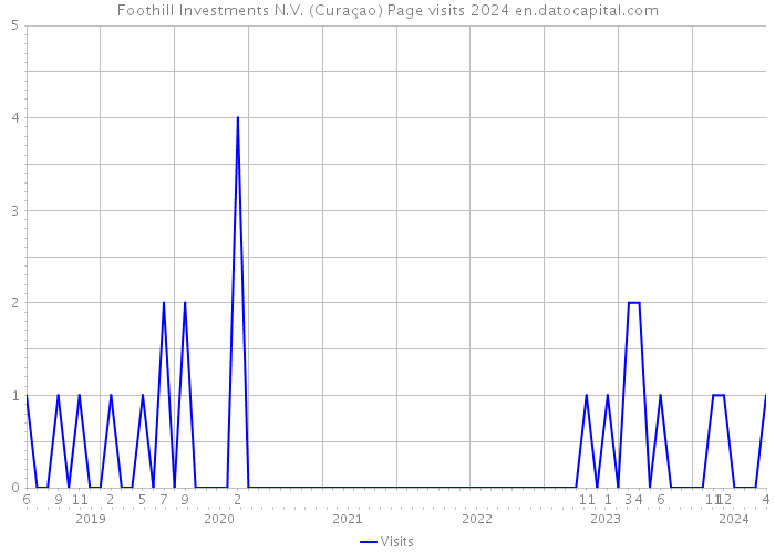 Foothill Investments N.V. (Curaçao) Page visits 2024 