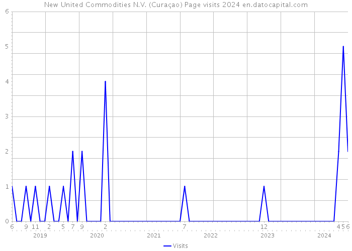 New United Commodities N.V. (Curaçao) Page visits 2024 