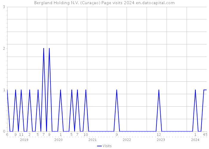 Bergland Holding N.V. (Curaçao) Page visits 2024 