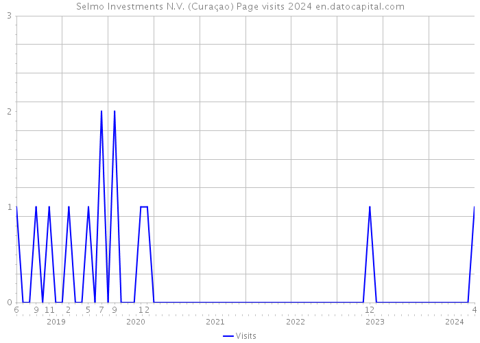 Selmo Investments N.V. (Curaçao) Page visits 2024 