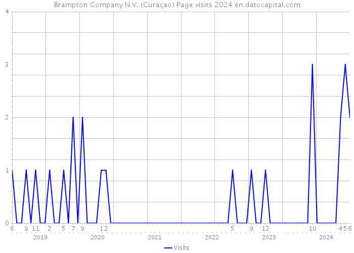 Brampton Company N.V. (Curaçao) Page visits 2024 