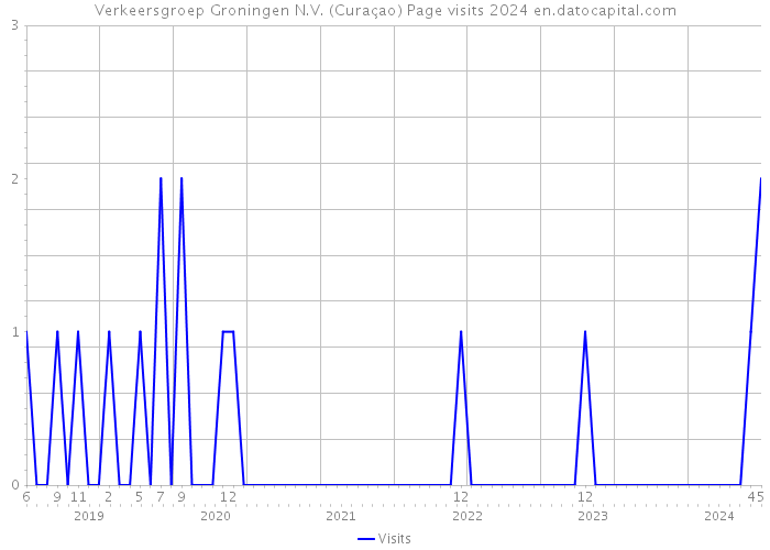Verkeersgroep Groningen N.V. (Curaçao) Page visits 2024 
