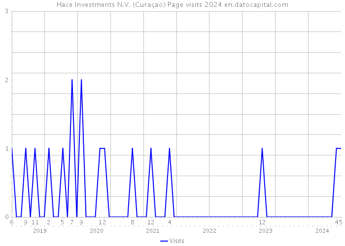 Hace Investments N.V. (Curaçao) Page visits 2024 