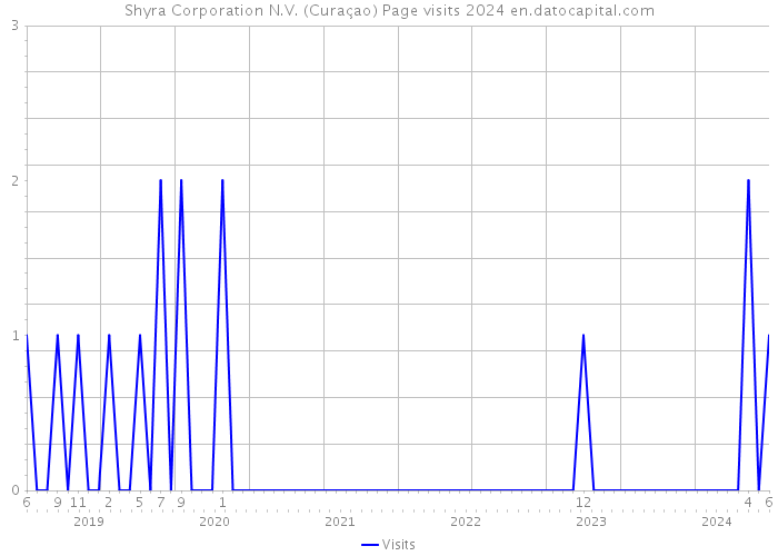 Shyra Corporation N.V. (Curaçao) Page visits 2024 