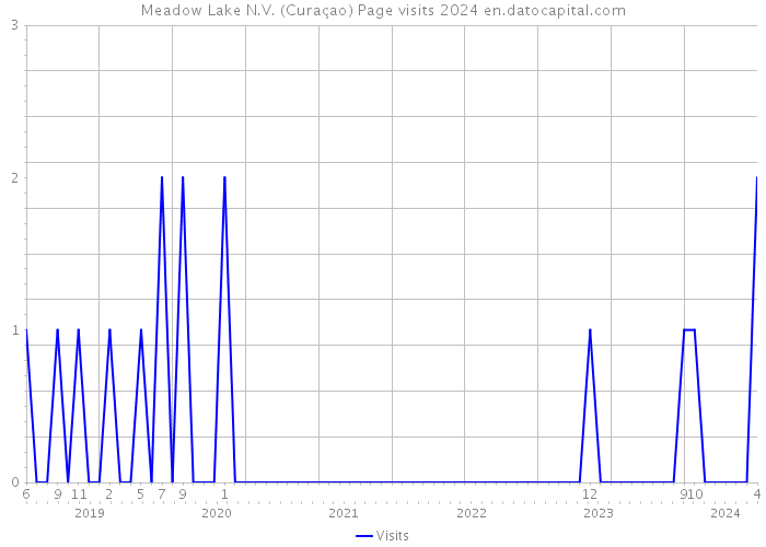 Meadow Lake N.V. (Curaçao) Page visits 2024 