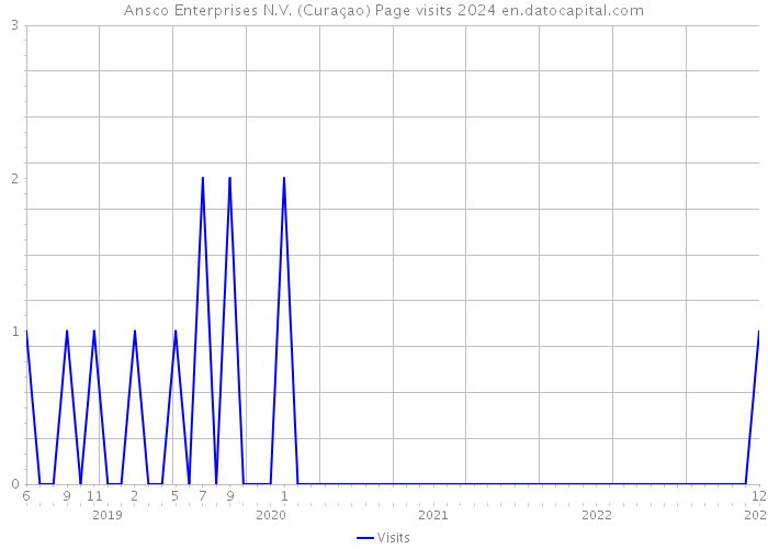 Ansco Enterprises N.V. (Curaçao) Page visits 2024 