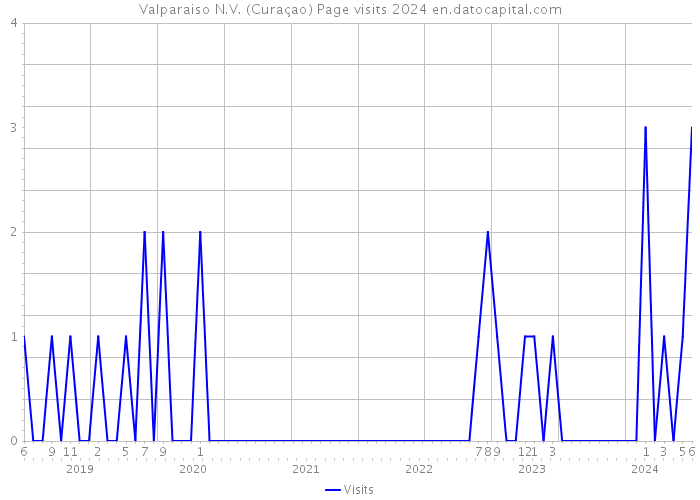 Valparaiso N.V. (Curaçao) Page visits 2024 