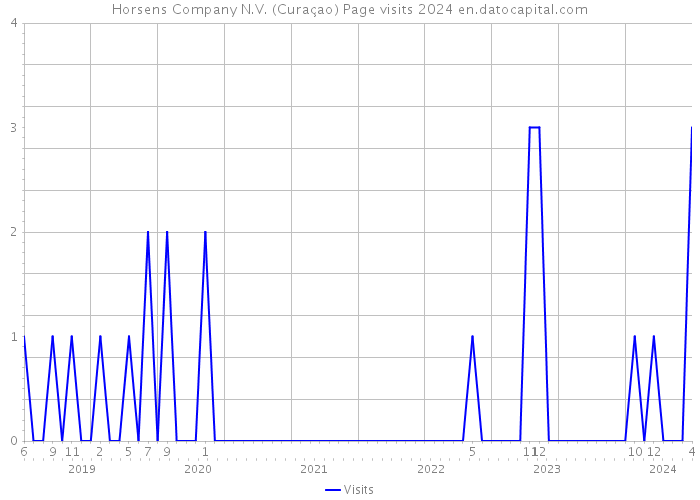 Horsens Company N.V. (Curaçao) Page visits 2024 