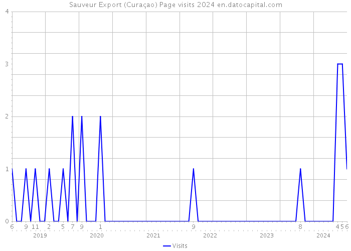Sauveur Export (Curaçao) Page visits 2024 
