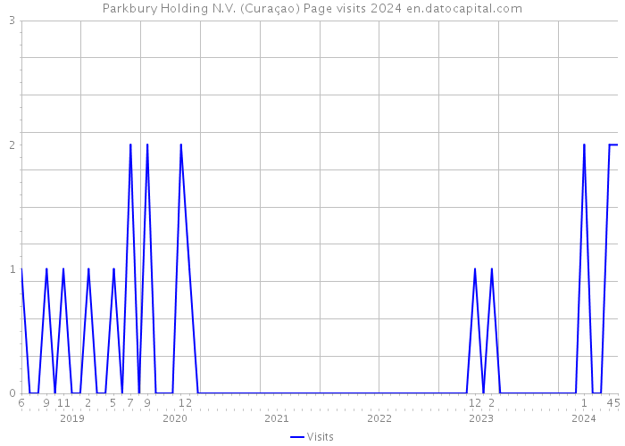 Parkbury Holding N.V. (Curaçao) Page visits 2024 