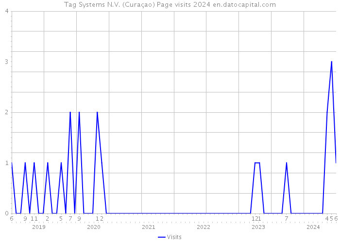 Tag Systems N.V. (Curaçao) Page visits 2024 