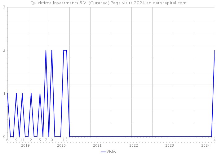 Quicktime Investments B.V. (Curaçao) Page visits 2024 