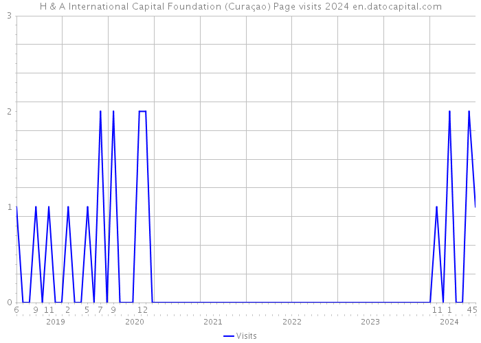 H & A International Capital Foundation (Curaçao) Page visits 2024 