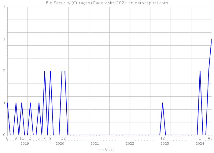 Big Security (Curaçao) Page visits 2024 