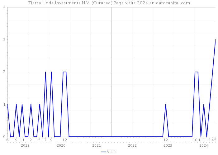 Tierra Linda Investments N.V. (Curaçao) Page visits 2024 