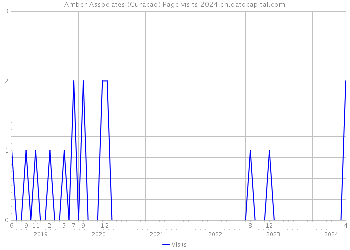 Amber Associates (Curaçao) Page visits 2024 