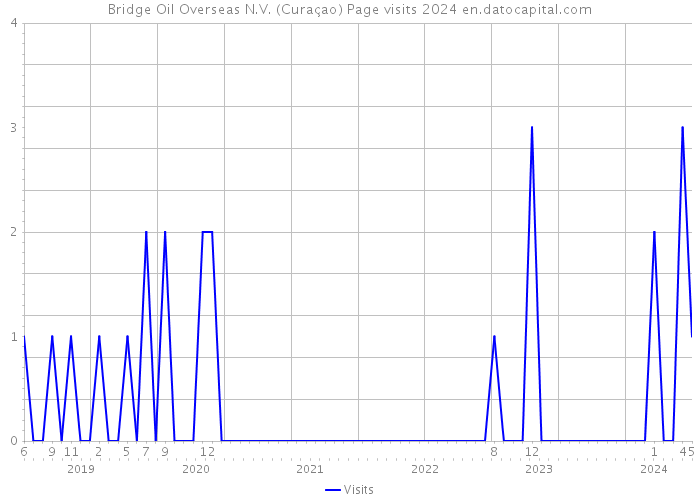 Bridge Oil Overseas N.V. (Curaçao) Page visits 2024 
